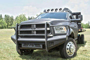 Fab Fours DR10 - Q2960 - 1 Dodge Ram 2500/3500 HD 2010 - 2018 Black Steel Elite Front Bumper Full Guard - Rugged Truck Gear