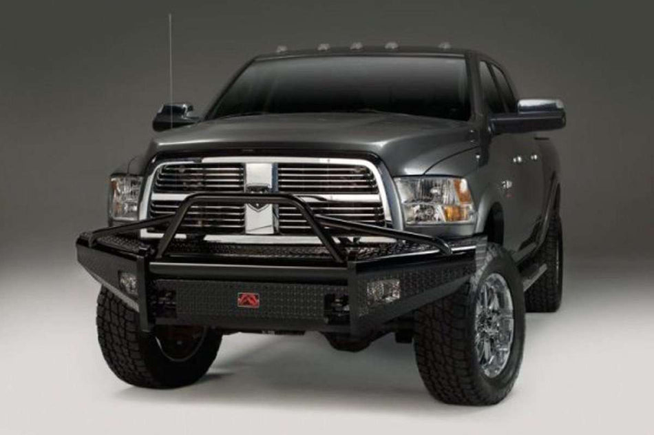 Fab Fours DR10 - S2962 - 1 Dodge Ram 2500/3500 HD 2010 - 2018 Black Steel Front Bumper Pre - Runner Guard - Rugged Truck Gear