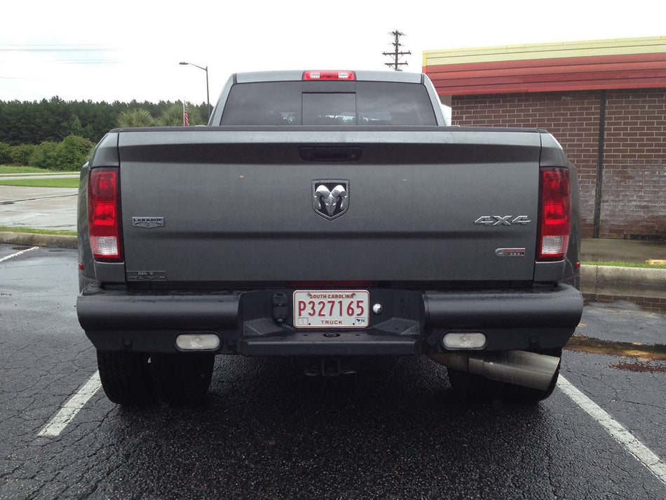 Fab Fours DR10 - U2950 - 1 Dodge Ram 2500/3500 HD 2010 - 2018 Black Steel Elite Rear Bumper - Rugged Truck Gear