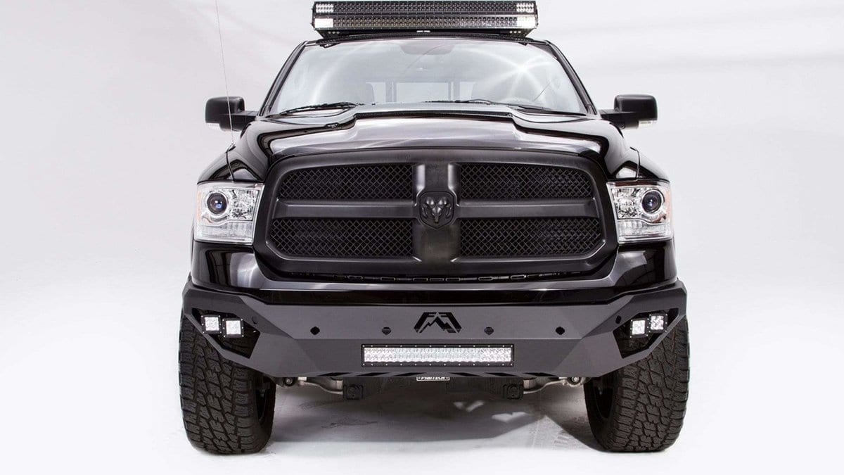 Fab Fours DR13 - D2951 - 1 Dodge Ram 1500 2013 - 2018 Vengeance Front Bumper No Guard - Rugged Truck Gear