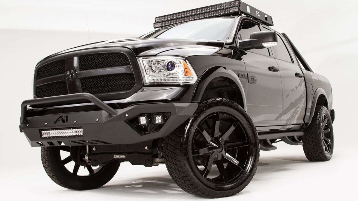 Fab Fours DR13 - D2952 - 1 Dodge Ram 1500 2013 - 2018 Vengeance Front Bumper Pre - Runner Guard - Rugged Truck Gear