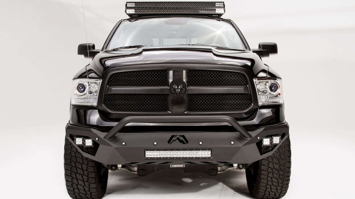 Fab Fours DR13 - D2952 - 1 Dodge Ram 1500 2013 - 2018 Vengeance Front Bumper Pre - Runner Guard - Rugged Truck Gear