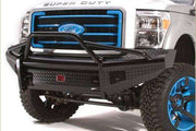 Fab Fours DR13 - K2962 - 1 Dodge Ram 1500 2013 - 2018 Black Steel Front Bumper Pre - Runner Guard - Rugged Truck Gear