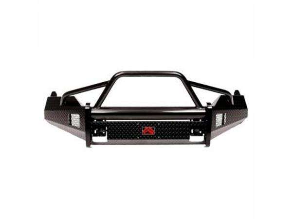Fab Fours DR13 - K2962 - 1 Dodge Ram 1500 2013 - 2018 Black Steel Front Bumper Pre - Runner Guard - Rugged Truck Gear
