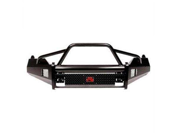 Fab Fours DR13-K2962-1 Dodge Ram 1500 2013-2018 Black Steel Front Bumper Pre-Runner Guard-BumperStock