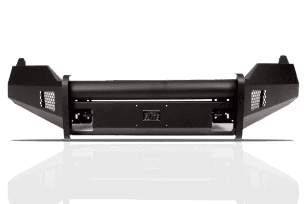 Fab Fours DR13 - R2961 - 1 Dodge Ram 1500 2013 - 2018 Black Steel Elite Front Bumper No Guard - Rugged Truck Gear