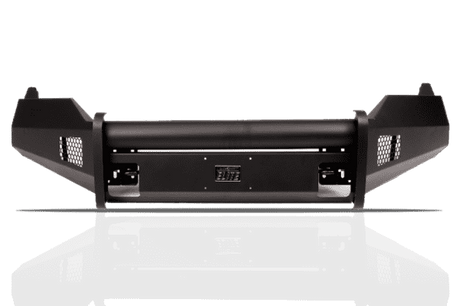 Fab Fours DR13-R2961-1 Dodge Ram 1500 2013-2018 Black Steel Elite Front Bumper No Guard-BumperStock