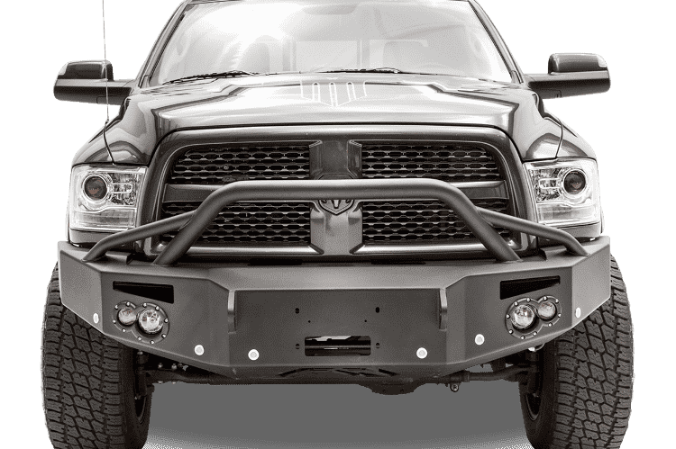 Fab Fours DR16 - C4052 - 1 Ram 2500/3500 2016 - 2018 Premium Winch Ready Front Bumper Pre - Runner Guard Sensor - Rugged Truck Gear