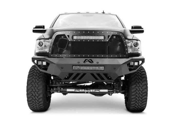 Fab Fours DR16 - V4061 - 1 Dodge Ram 2500/3500 HD 2016 - 2018 Open Fender Front Bumper No Guard - Rugged Truck Gear