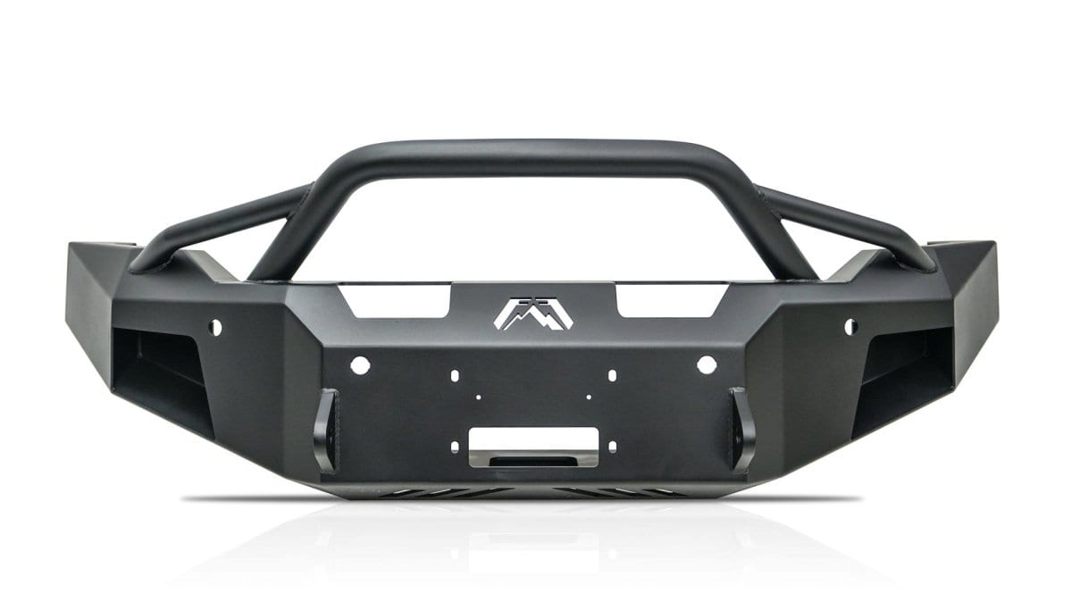 Fab Fours DR19 - A4452 - 1 Ram 2500/3500 HD 2019 - 2024 New Premium Front Bumper Winch Ready Pre - Runner Guard - Rugged Truck Gear