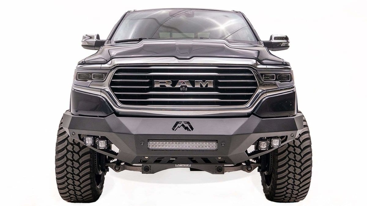 Fab Fours DR19-D4251-1 Dodge Ram 1500 2019-2021 Vengeance Front Bumper No Guard-BumperStock