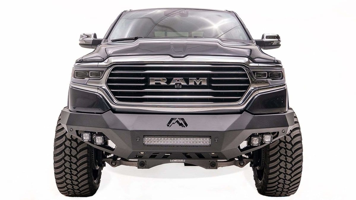 Fab Fours DR19 - D4251 - 1 Ram 1500 2019 - 2024 Vengeance Front Bumper No Guard - Rugged Truck Gear