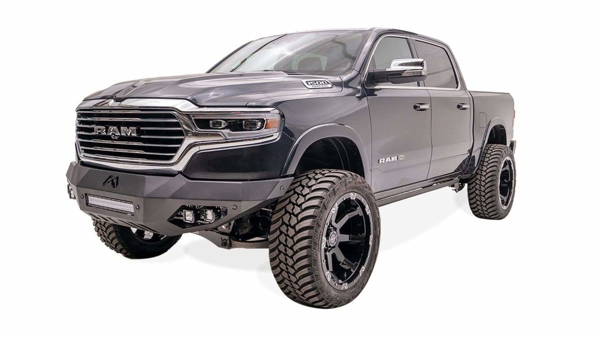 Fab Fours DR19 - D4251 - 1 Ram 1500 2019 - 2024 Vengeance Front Bumper No Guard - Rugged Truck Gear