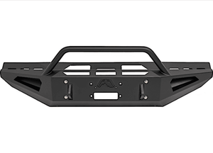 Fab Fours DR19-RS4462-1 Dodge Ram 2500/3500 HD 2019-2021 Red Steel Winch Front Bumper Pre-Runner Guard - BumperStock