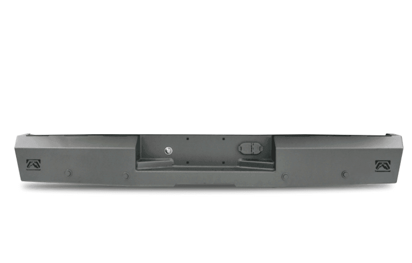 Fab Fours DR19 - RT4250 - 1 Ram 1500 2019 - 2024 Red Steel Rear Bumper - Rugged Truck Gear
