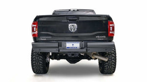 Fab Fours DR19-U4450-1 Dodge Ram 2500/3500 HD 2019-2021 Black Steel Elite Rear Bumper-BumperStock