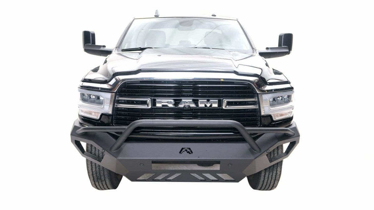 Fab Fours DR19 - V4452 - 1 Ram 2500/3500 HD 2019 - 2024 Vengeance Front Bumper Pre - Runner Guard Sensor - Rugged Truck Gear