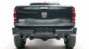 Fab Fours DR19 - W4251 - 1 Ram 1500 2019 - 2024 Premium Rear Bumper Sensor Dual Exhaust - Rugged Truck Gear