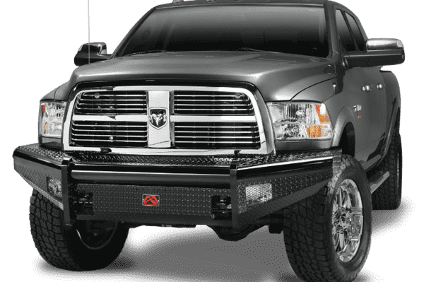 Fab Fours DR94 - S1561 - 1 Dodge Ram 2500/3500 HD 1994 - 2002 Black Steel Front Bumper No Guard - Rugged Truck Gear