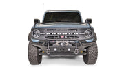 Fab Fours FB21 - B5252 - 1 Ford Bronco 2021 - 2024 Stubby Front Winch Bumper Pre - Runner Guard - Rugged Truck Gear