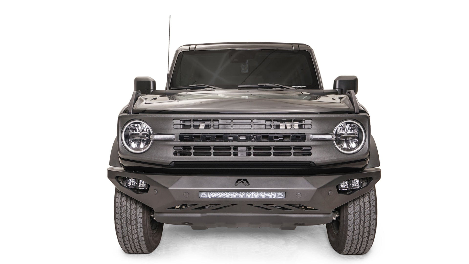 Fab Fours FB21 - D5251 - 1 Ford Bronco 2021 - 2024 Vengeance Front Bumper No Guard - Rugged Truck Gear