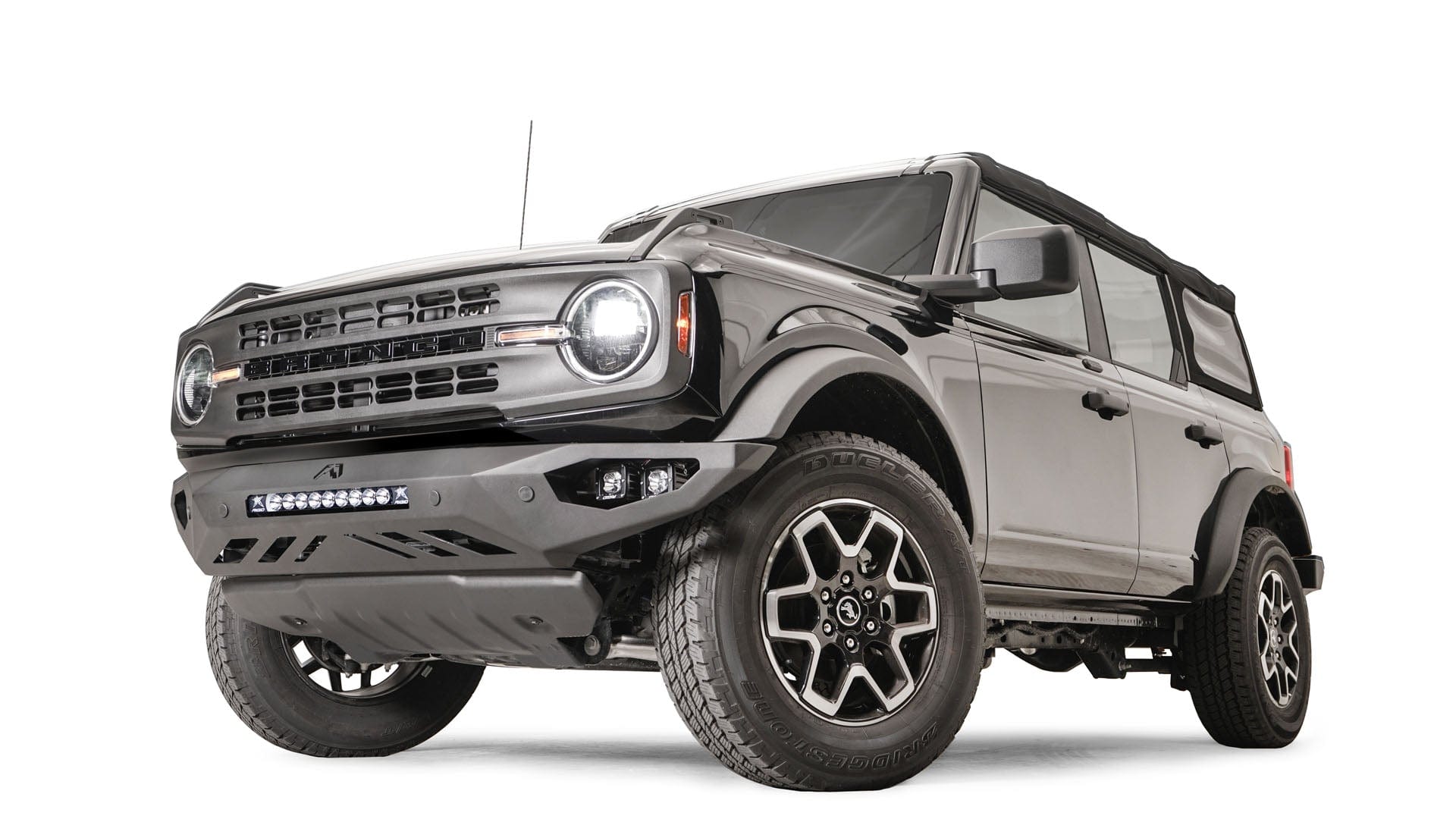 Fab Fours FB21 - D5251 - 1 Ford Bronco 2021 - 2024 Vengeance Front Bumper No Guard - Rugged Truck Gear