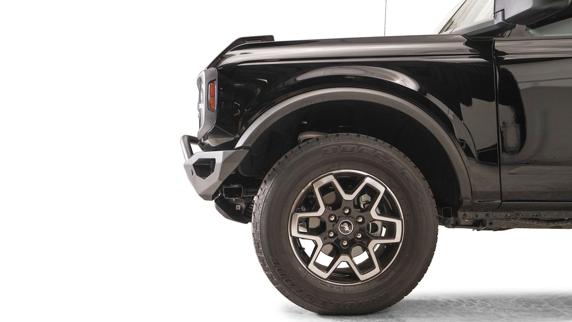 Fab Fours FB21 - D5252 - 1 Ford Bronco 2021 - 2024 Vengeance Front Bumper Pre - Runner Guard - Rugged Truck Gear