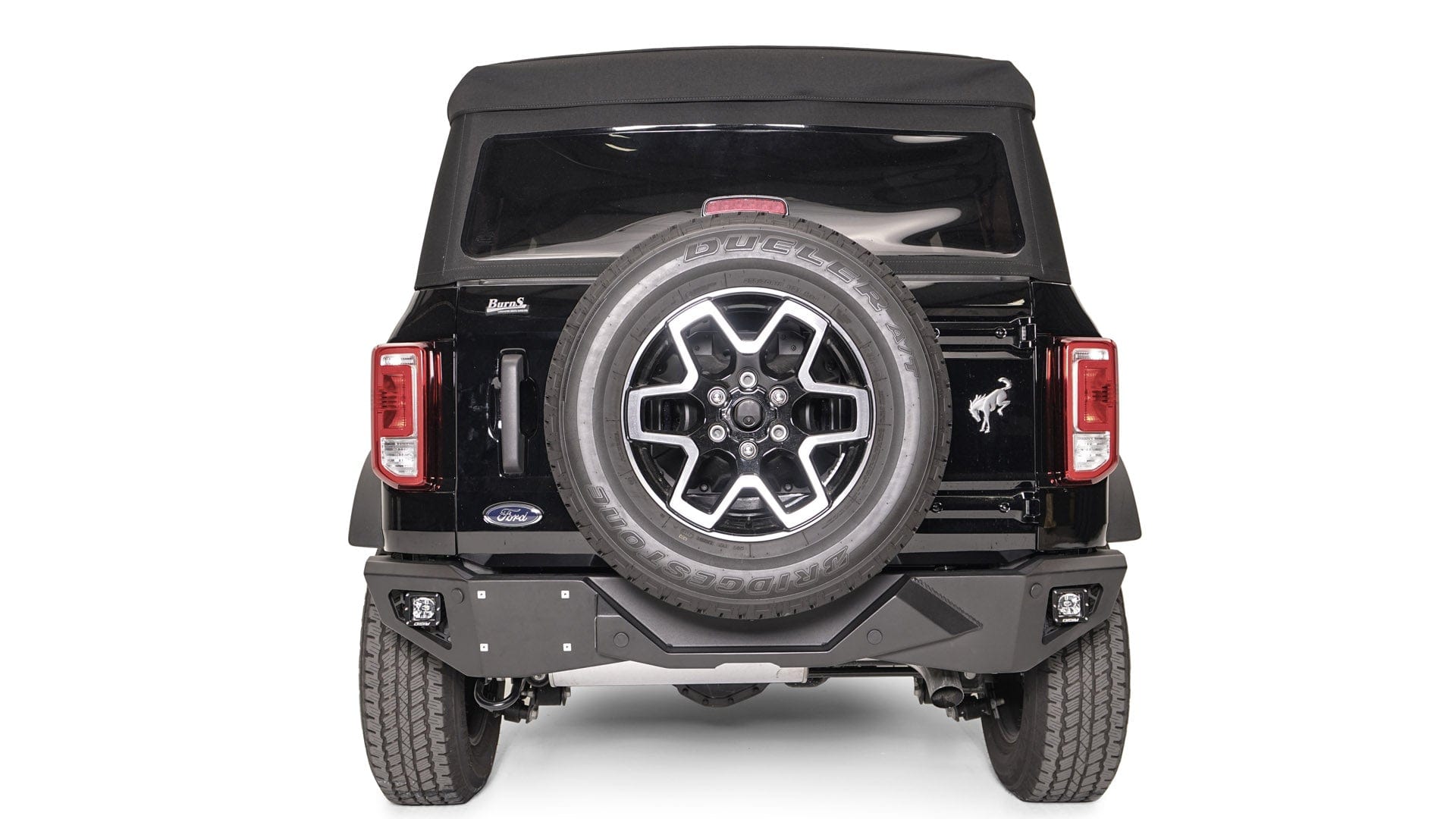 Fab Fours FB21 - E5251 - 1 Ford Bronco 2021 - 2024 Vengeance Rear Bumper - Rugged Truck Gear