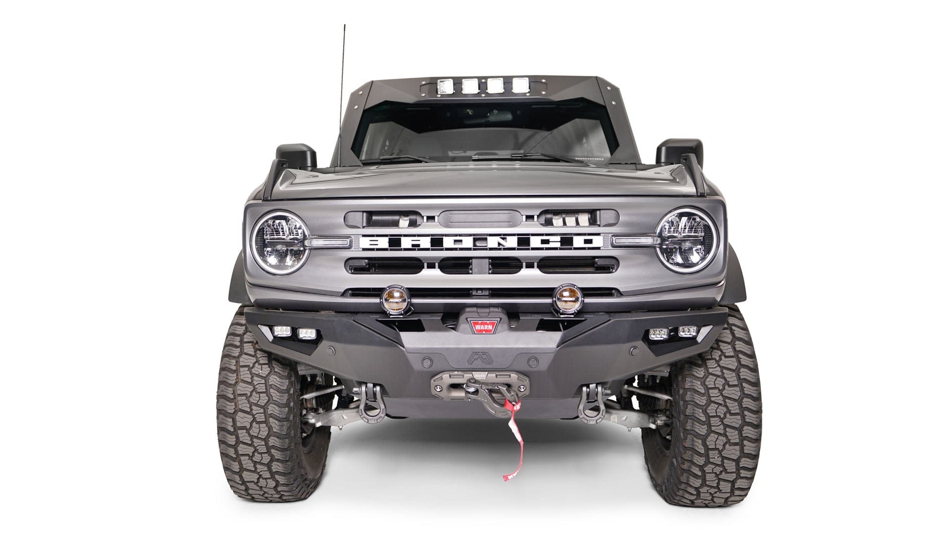 Fab Fours FB21 - F5251 - 1 Ford Bronco 2021 - 2024 Premium Front Winch Bumper - Rugged Truck Gear