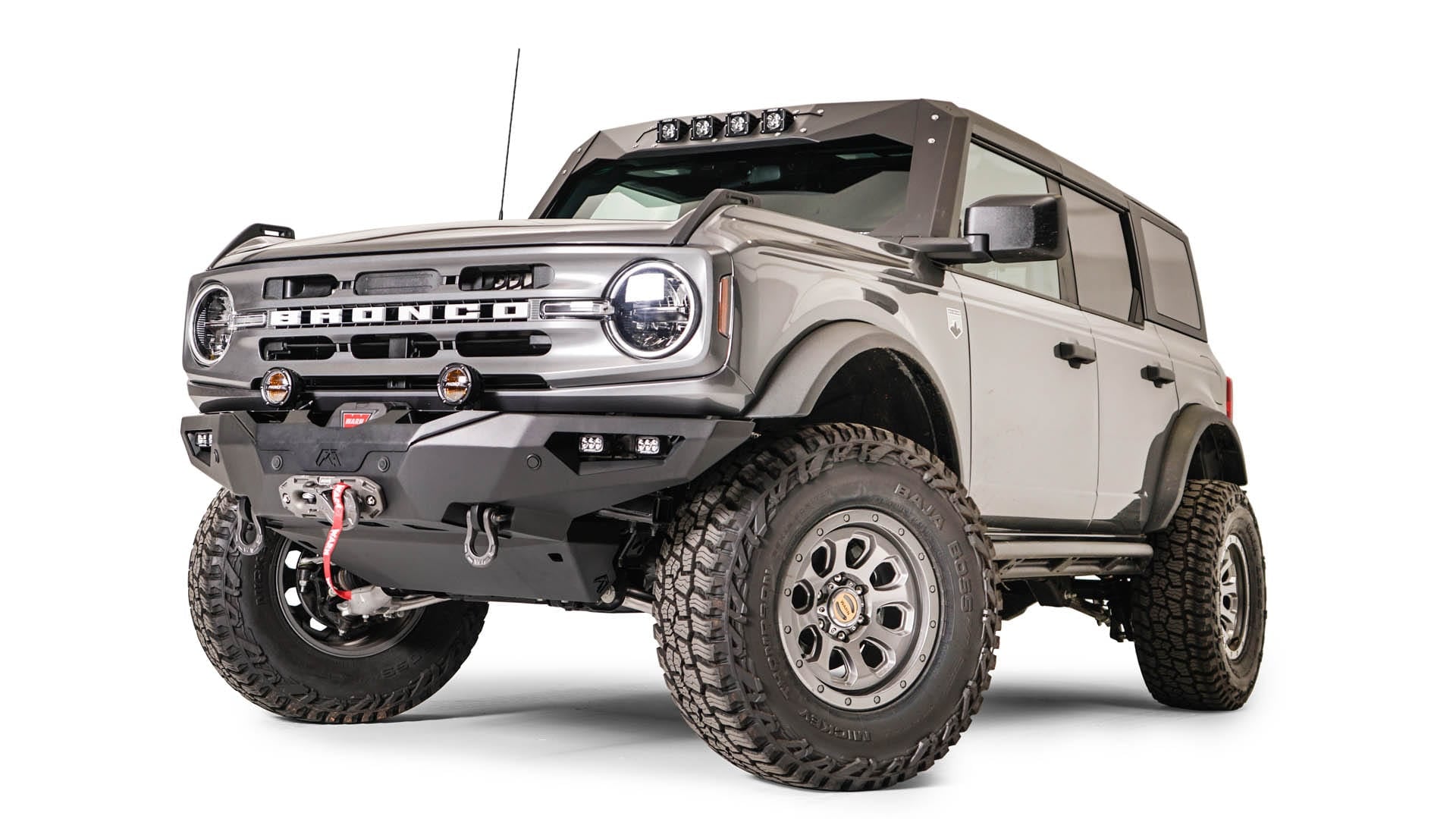 Fab Fours FB21 - F5251 - 1 Ford Bronco 2021 - 2024 Premium Front Winch Bumper - Rugged Truck Gear