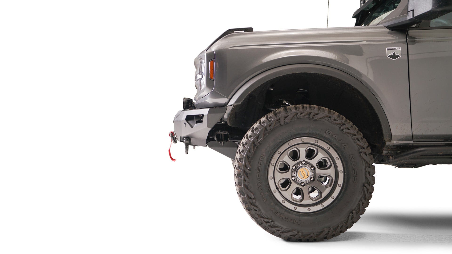 Fab Fours FB21 - F5251 - 1 Ford Bronco 2021 - 2024 Premium Front Winch Bumper - Rugged Truck Gear