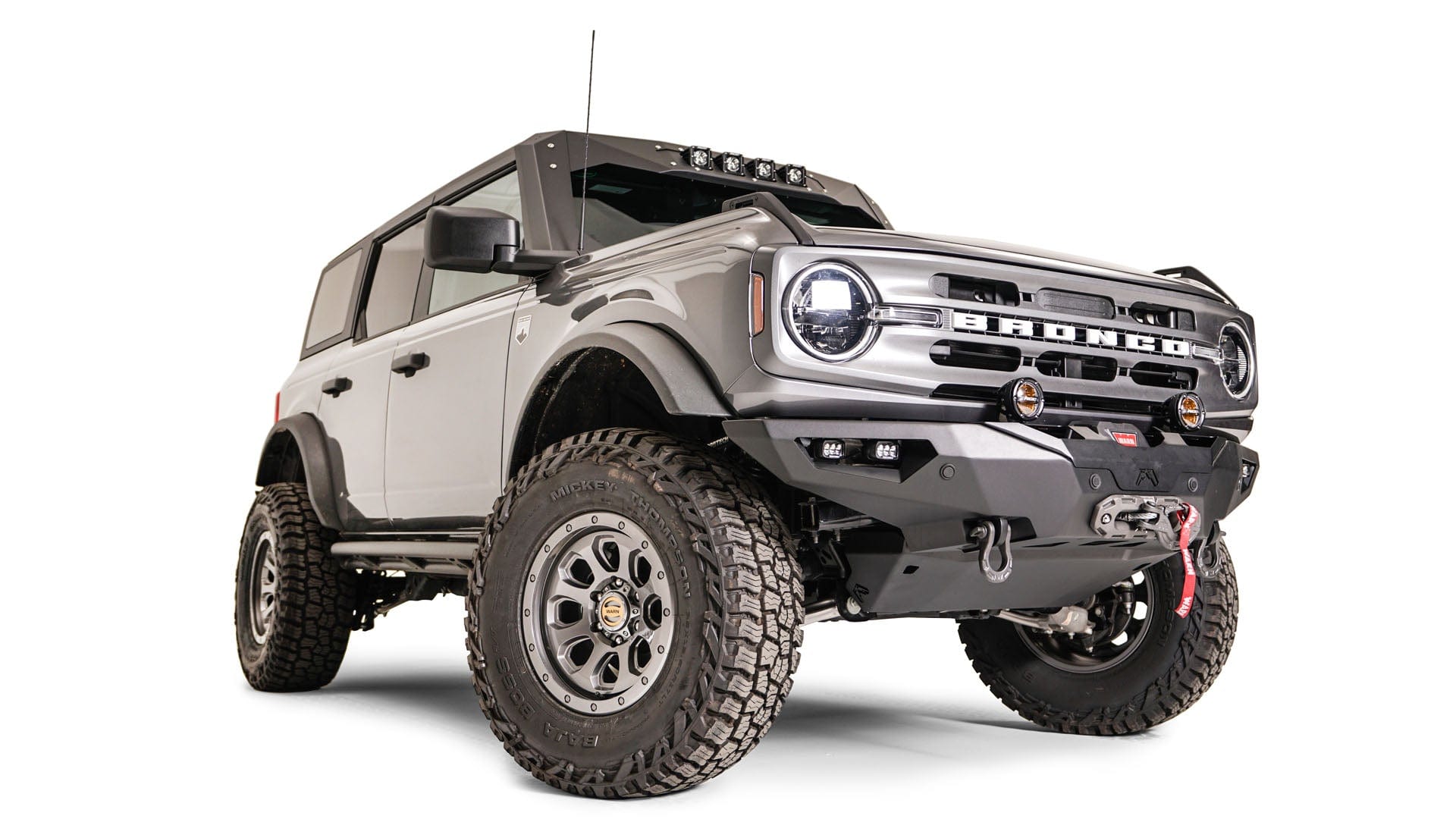Fab Fours FB21 - F5251 - 1 Ford Bronco 2021 - 2024 Premium Front Winch Bumper - Rugged Truck Gear