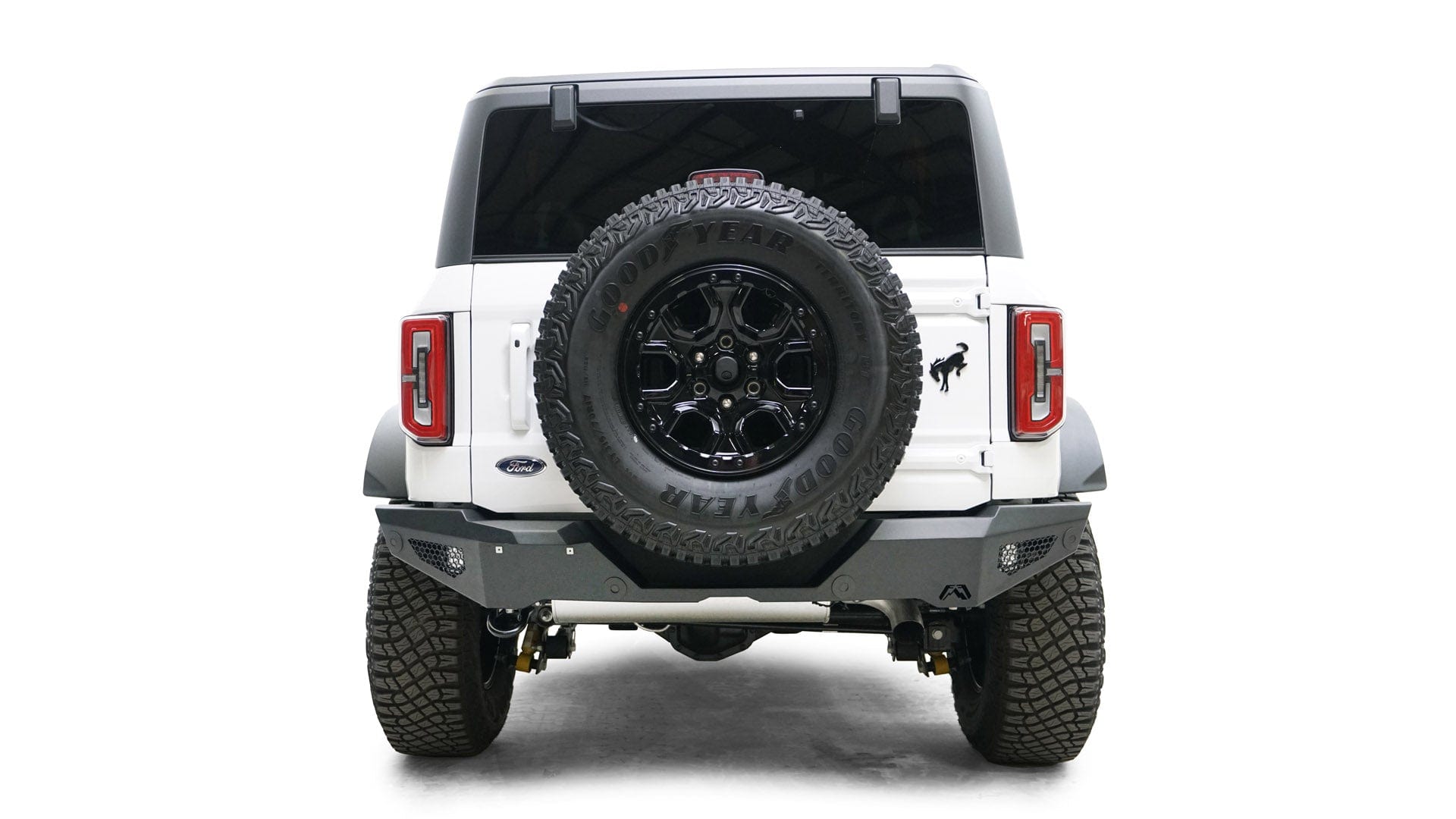 Fab Fours FB21 - Y5252 - 1 Ford Bronco 2021 - 2024 Standard Rear Bumper - Rugged Truck Gear