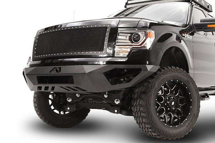 Fab Fours FF09 - D1951 - 1 Ford F150 2009 - 2014 Vengeance Front Bumper No Guard - Rugged Truck Gear
