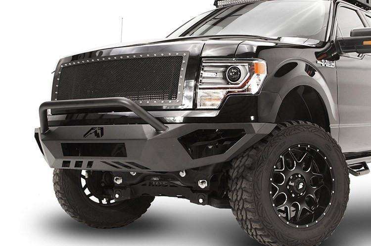 Fab Fours FF09 - D1952 - 1 Ford F150 2009 - 2014 Vengeance Front Bumper Pre - Runner Guard - Rugged Truck Gear