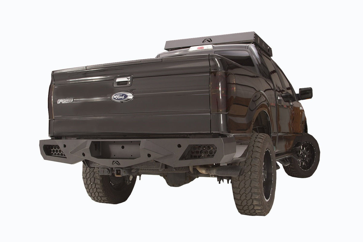 Fab Fours FF09-E1751-1 Ford F150 2009-2014 Vengeance Rear Bumper - Rugged Truck Gear