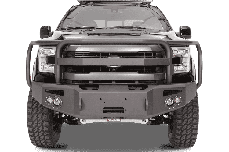 Fab Fours FF09 - H1950 - 1 Ford F150 2009 - 2014 Premium Front Bumper Winch Ready Full Guard - Rugged Truck Gear