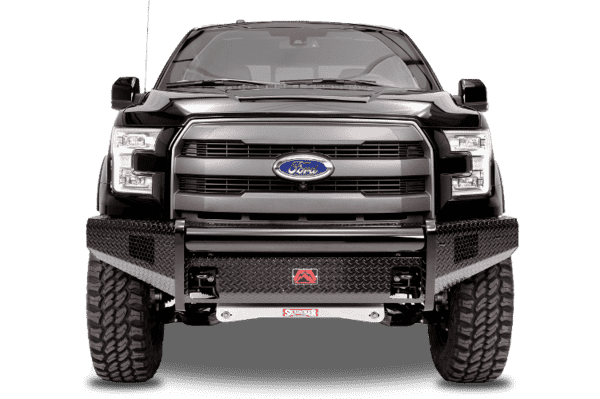 Fab Fours FF09 - K1961 - 1 Ford F150 2009 - 2014 Black Steel Front Bumper No Guard - Rugged Truck Gear