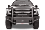 Fab Fours FF09 - R1960 - 1 Ford F150 2009 - 2014 Black Steel Elite Front Bumper Full Guard - Rugged Truck Gear