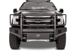 Fab Fours FF09-R1960-1 Ford F150 2009-2014 Black Steel Elite Front Bumper Full Guard-BumperStock