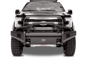 Fab Fours FF09 - R1962 - 1 Ford F150 2009 - 2014 Black Steel Elite Front Bumper Pre - Runner Guard - Rugged Truck Gear