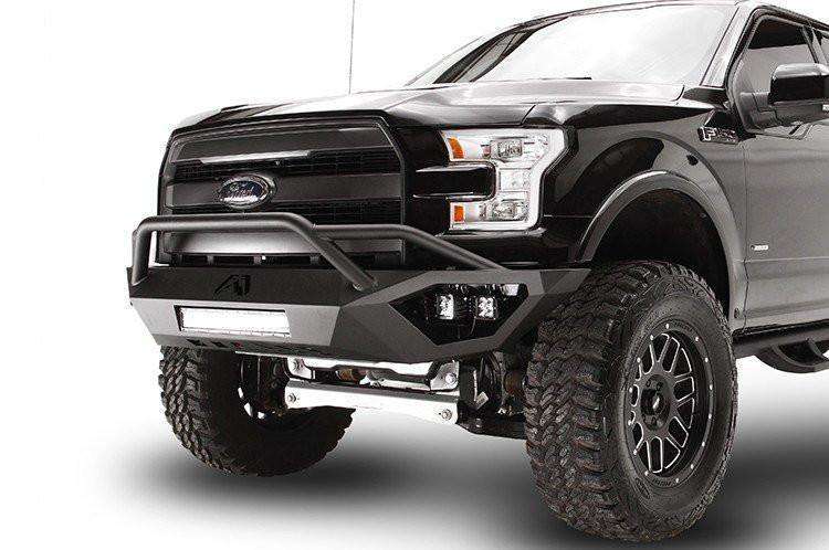 Fab Fours FF15 - D3252 - 1 Ford F150 2015 - 2017 Vengeance Front Bumper Pre - Runner Guard - Rugged Truck Gear