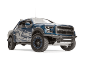 Fab Fours FF15 - D3271 - 1 Ford F150 2015 - 2017 Aero Front Bumper No Guard - Rugged Truck Gear