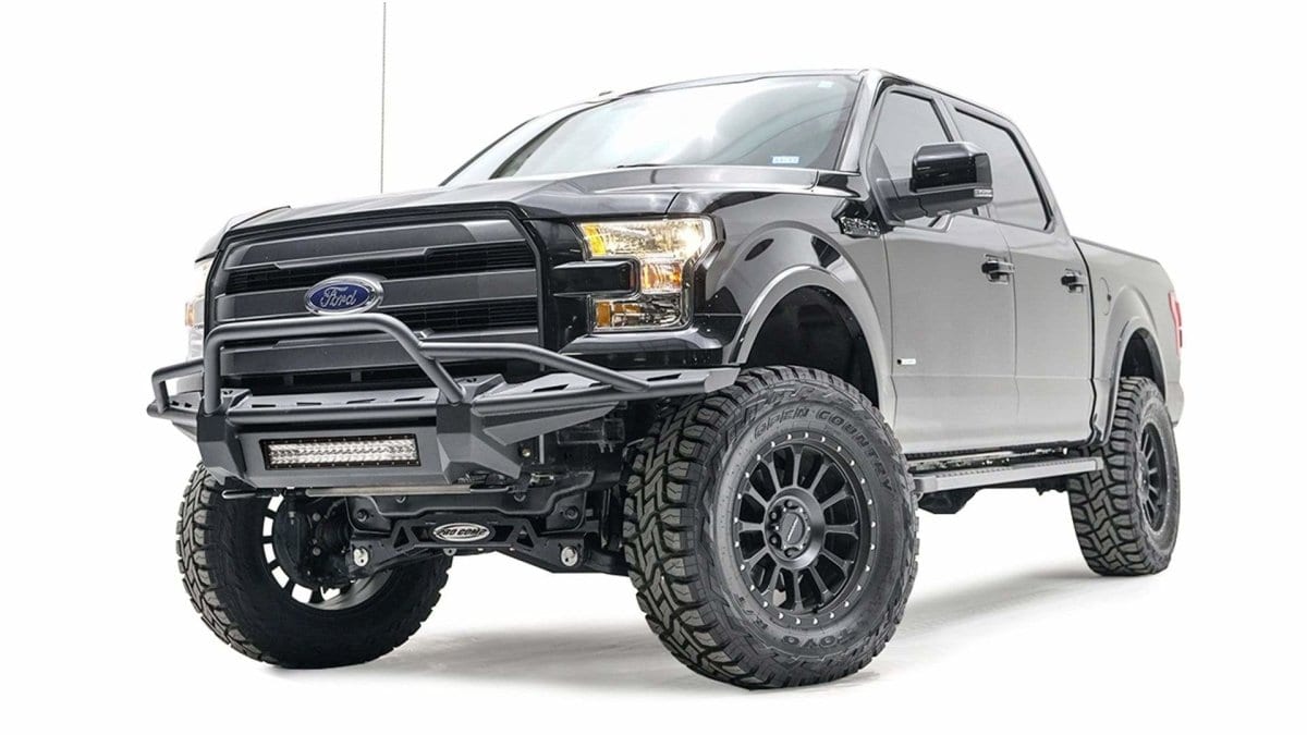 Fab Fours FF15 - D3272 - 1 Ford F150 2015 - 2017 Aero Front Bumper Pre - Runner Guard - Rugged Truck Gear
