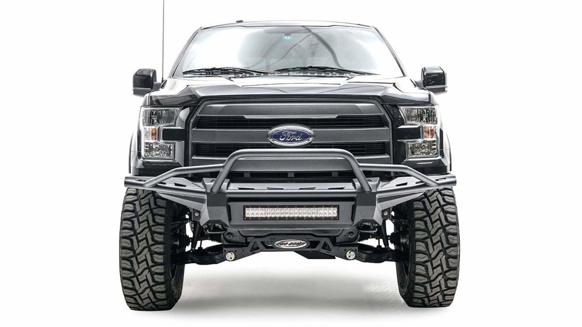 Fab Fours FF15 - D3272 - 1 Ford F150 2015 - 2017 Aero Front Bumper Pre - Runner Guard - Rugged Truck Gear