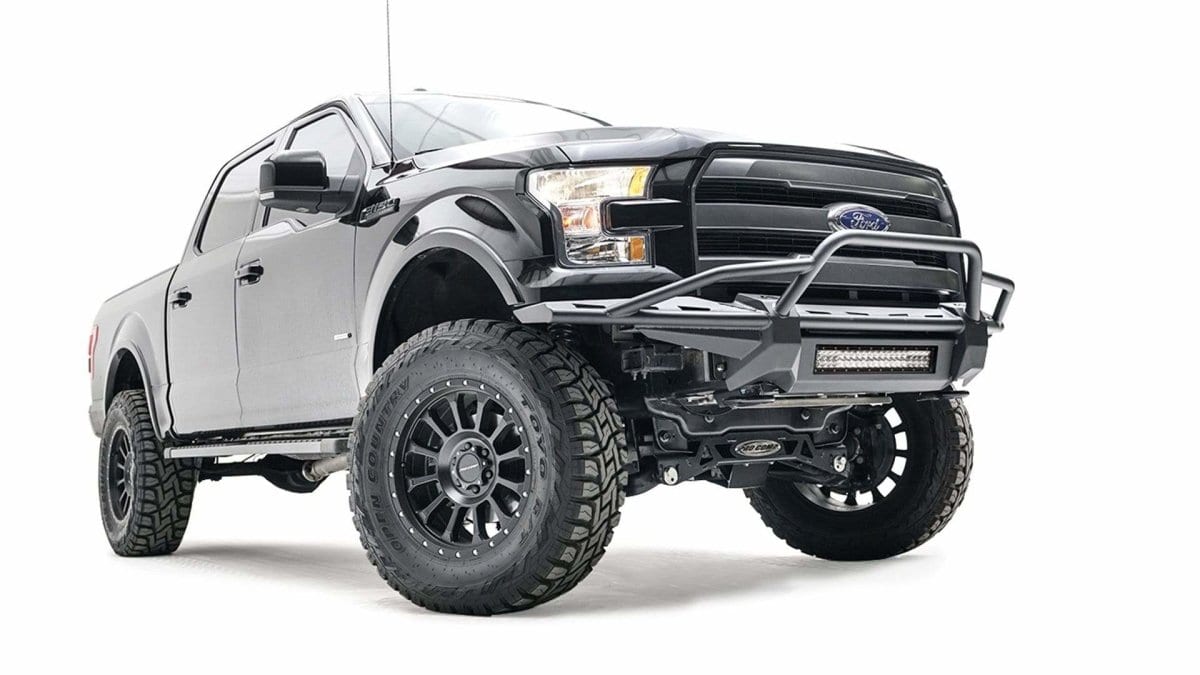 Fab Fours FF15 - D3272 - 1 Ford F150 2015 - 2017 Aero Front Bumper Pre - Runner Guard - Rugged Truck Gear