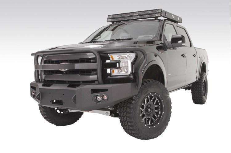 Fab Fours FF15 - H3250 - 1 Ford F150 2015 - 2017 Premium Front Bumper Winch Ready Full Guard - Rugged Truck Gear