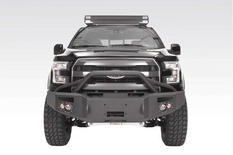 Fab Fours FF15 - H3252 - 1 Ford F150 2015 - 2017 Premium Front Bumper Winch Ready Pre - Runner Guard - Rugged Truck Gear