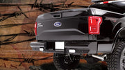 Fab Fours FF15 - T3250 - 1 Ford F150 2015 - 2020 Black Steel Rear Bumper - Rugged Truck Gear