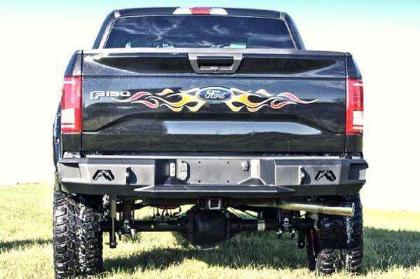 Fab Fours FF15 - W3250 - 1 Ford F150 2015 - 2020 Premium Rear Bumper Non - Sensor - Rugged Truck Gear